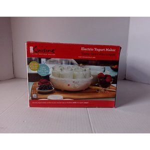 Euro Cuisine Italian Inspired Design YM80 Electric Yogurt Maker  White color New